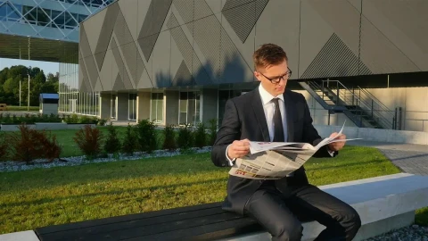 Stock Video A Man Reading The Newspaper Live Wallpaper For PC - Free Live Wallpaper