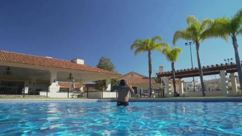 Stock Video A Man Prepares To Swim Live Wallpaper For PC - Free Live Wallpaper