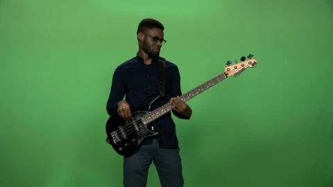 Stock Video A Man Playing A Black Guitar And A Greenscreen Live Wallpaper For PC - Free Live Wallpaper