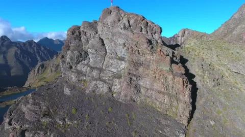 Stock Video A Man On Top Of A Mountain Landscape Live Wallpaper For PC - Free Live Wallpaper