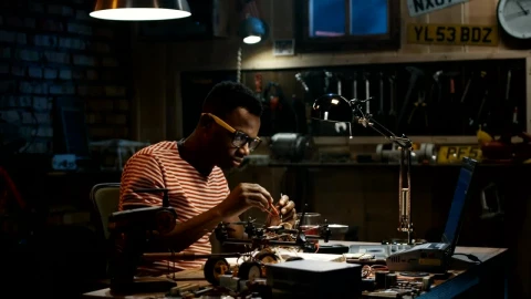 Stock Video A Man In Glasses Is Repairing A Drone Live Wallpaper For PC - Free Live Wallpaper