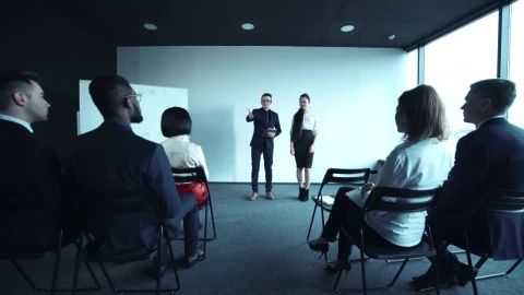 Stock Video A Man Going To Stage In The Sales Speech Live Wallpaper For PC - Free Live Wallpaper