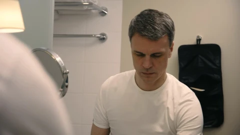 Stock Video A Man Brushes His Teeth In The Bathroom Live Wallpaper For PC - Free Live Wallpaper