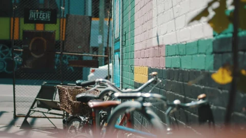 Stock Video A Hipster Picking Up Their Bike Live Wallpaper For PC - Free Live Wallpaper