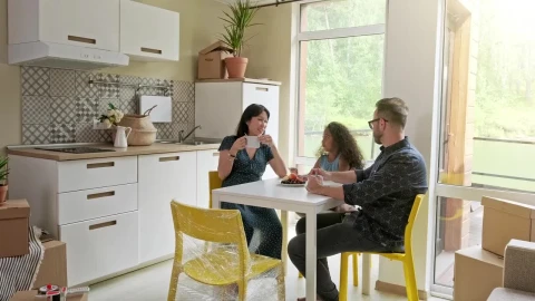 Stock Video A Happy Family Having A Breakfast Live Wallpaper For PC - Free Live Wallpaper