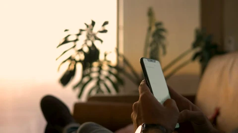 Stock Video A Guy Texting On His Smartphone Live Wallpaper For PC - Free Live Wallpaper