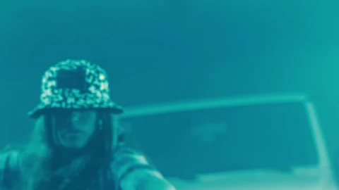Stock Video A Girl Dancing Hip Hop Among Dim Blue Lights Live Wallpaper For PC - Free Live Wallpaper