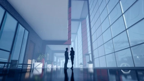 Stock Video Business People In A Corporate Building Live Wallpaper For PC - Free Live Wallpaper