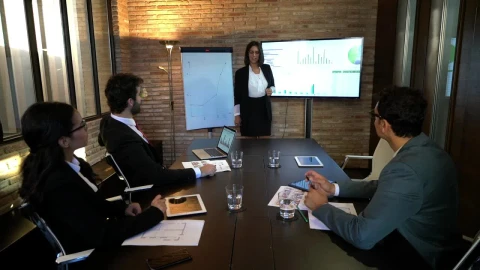 Stock Video Business People During A Work Meeting Live Wallpaper For PC - Free Live Wallpaper
