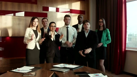 Stock Video Business People Applauding In The Office Live Wallpaper For PC - Free Live Wallpaper