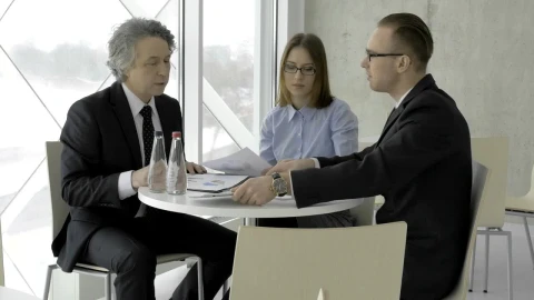 Stock Video Business Meeting Of Three People Live Wallpaper For PC - Free Live Wallpaper