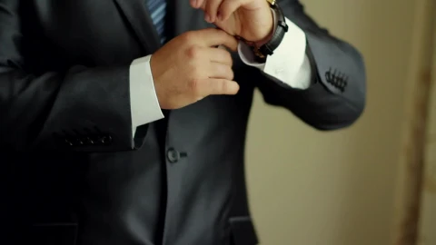 Stock Video Business Entrepreneur Man Putting On A Watch Live Wallpaper For PC - Free Live Wallpaper