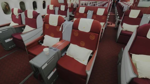 Stock Video Business Class On A Passenger Plane Live Wallpaper For PC - Free Live Wallpaper