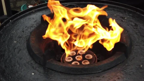Stock Video Burning Gas Oven Live Wallpaper For PC - Free Live Wallpaper