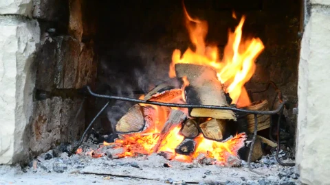 Stock Video Burning Firewood Live Wallpaper For PC - Free Live Wallpaper