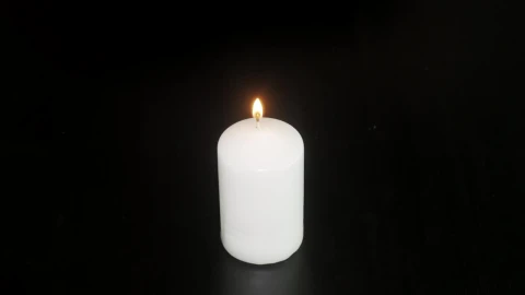 Stock Video Burning Candle Against A Dark Background Live Wallpaper For PC - Free Live Wallpaper