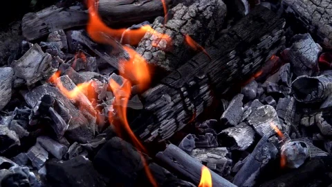 Stock Video Burning Ash Covered Coal Live Wallpaper For PC - Free Live Wallpaper