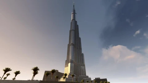 Stock Video Burj Khalifa Low View d Animation Live Wallpaper For PC - Free Live Wallpaper