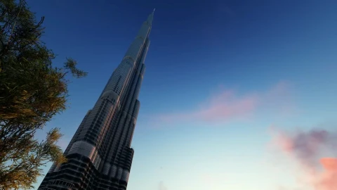 Stock Video Burj Khalifa In d With The Sky In The Background Live Wallpaper For PC - Free Live Wallpaper