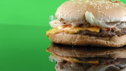 Stock Video Burger On Chroma Background Live Wallpaper For PC - Free Live Wallpaper