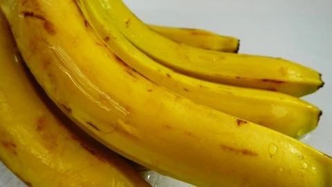 Stock Video Bunch Of Bananas Wet With Water Live Wallpaper For PC - Free Live Wallpaper