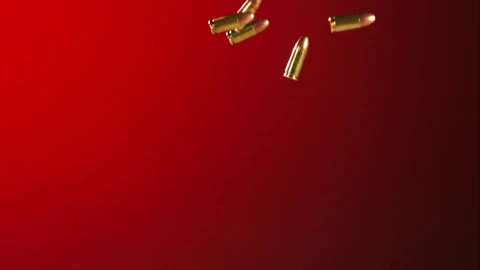Stock Video Bullets Falling And Bouncing In A Red Background Live Wallpaper For PC - Free Live Wallpaper