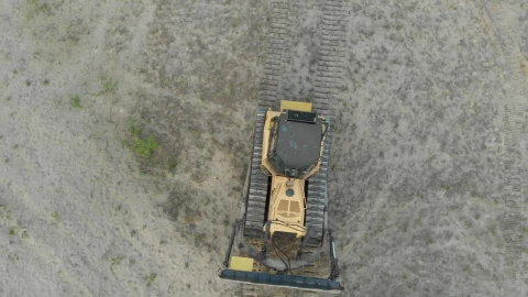 Stock Video Bulldozer Driving Through A Dirt Field Live Wallpaper For PC - Free Live Wallpaper