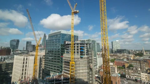 Stock Video Buildings Under Construction Aerial View Live Wallpaper For PC - Free Live Wallpaper