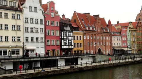 Stock Video Buildings And Houses By The River Live Wallpaper For PC - Free Live Wallpaper