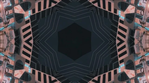 Stock Video Building With Kaleidoscope Style Shot Live Wallpaper For PC - Free Live Wallpaper