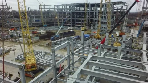 Stock Video Building Frames In A Construction Site Live Wallpaper For PC - Free Live Wallpaper