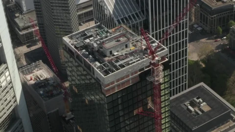 Stock Video Building And Construction Crane In A City Live Wallpaper For PC - Free Live Wallpaper