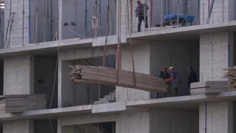 Stock Video Builders Working At The Construction Site Live Wallpaper For PC - Free Live Wallpaper