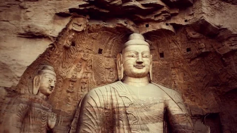 Stock Video Buddha Carved Into The Mountain Live Wallpaper For PC - Free Live Wallpaper