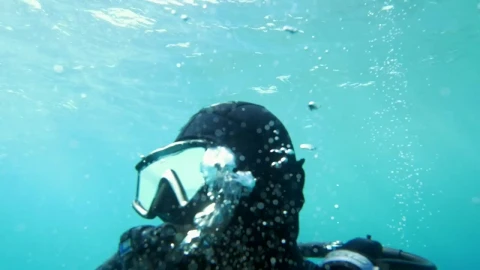 Stock Video Bubbles Rising From A Diver Live Wallpaper For PC - Free Live Wallpaper