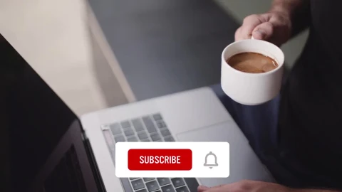 Stock Video Bubble Notification Subscribe Button Live Wallpaper For PC - Free Live Wallpaper
