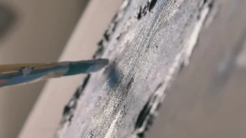Stock Video Brush Of An Artist Painting Artwork In Slow Motion Live Wallpaper For PC - Free Live Wallpaper