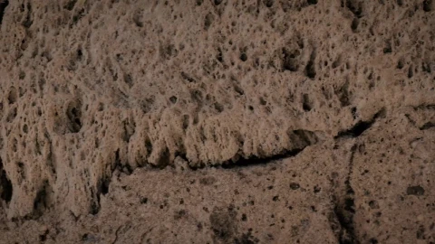 Stock Video Brown Rocky Surface With A Porous Texture Live Wallpaper For PC - Free Live Wallpaper