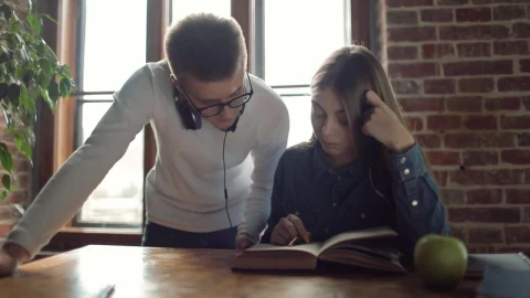 Stock Video Brother Helps Sister With School Studies Live Wallpaper For PC - Free Live Wallpaper