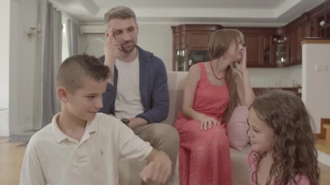 Stock Video Brother And Sister Playing With Their Parents Watching Them Live Wallpaper For PC - Free Live Wallpaper