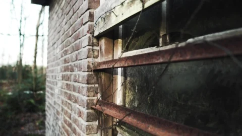Stock Video Broken Windows Of Old Brick Building Live Wallpaper For PC - Free Live Wallpaper