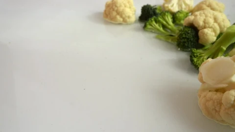 Stock Video Broccoli Splashing Onto A Table Live Wallpaper For PC - Free Live Wallpaper