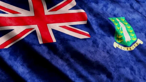 Stock Video British Virgin Islands Flag With Faded Texture Live Wallpaper For PC - Free Live Wallpaper