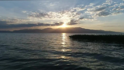 Stock Video Bright Sunset Across A Calm Ocean Live Wallpaper For PC - Free Live Wallpaper