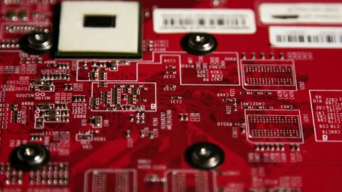 Stock Video Bright Red Circuit Board Live Wallpaper For PC - Free Live Wallpaper
