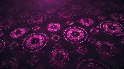 Stock Video Bright Purple Shapes Texture Live Wallpaper For PC - Free Live Wallpaper