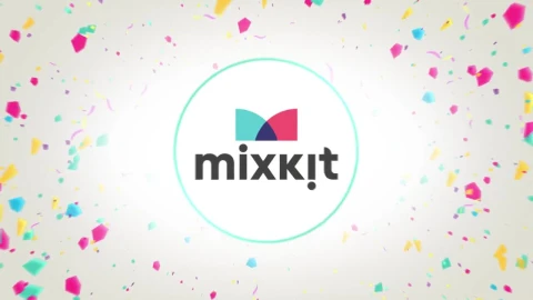 Stock Video Bright Confetti Logo Live Wallpaper For PC - Free Live Wallpaper