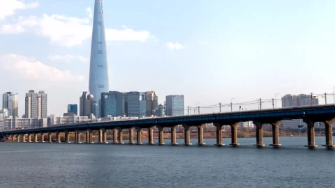 Stock Video Bridge Of A Train Over The Water Of A Modern Live Wallpaper For PC - Free Live Wallpaper