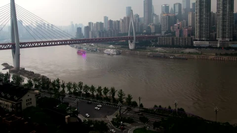 Stock Video Bridge Connecting Two Cities Live Wallpaper For PC - Free Live Wallpaper