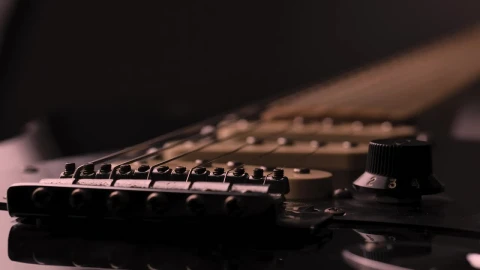 Stock Video Bridge And Level Control Knobs Of An Electric Guitar Live Wallpaper For PC - Free Live Wallpaper